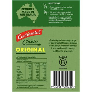 Continental Cup A Soup Classic Hearty Beef 4pk