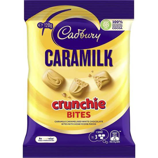 Cadbury Caramilk Chocolate Crunchie Bites 120g