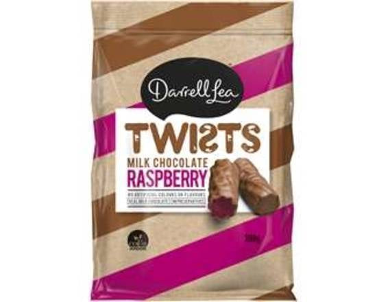 Darrell Lea Milk Chocolate Raspberry Twists 200g