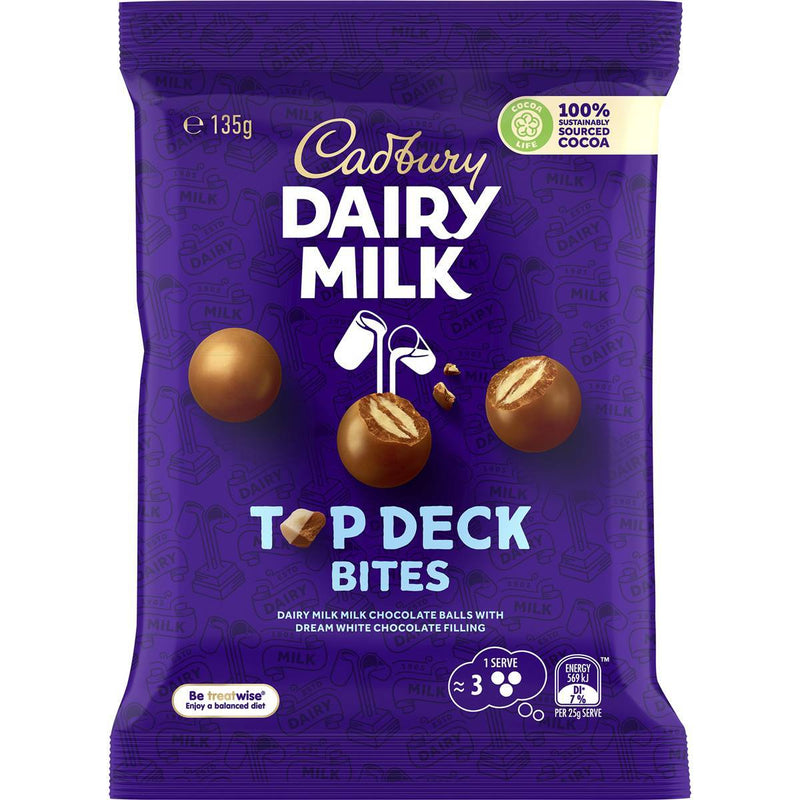 Cadbury Top Deck Bites 135g