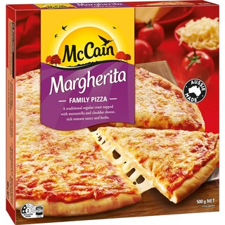 McCain Family Margherita Frozen Pizza 500g