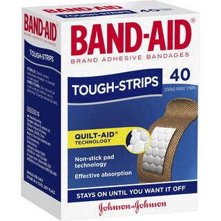 Band-aid Tough Strips Brand 40 Pack