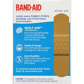 Band-aid Fabric Strips Fabric 50 Pack