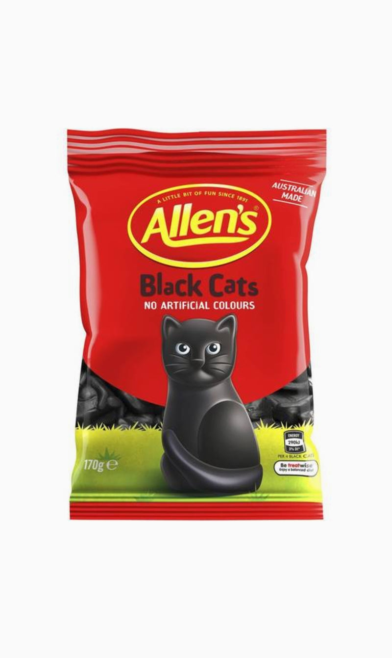 Allen's Black Cats Lolly Bag 170g