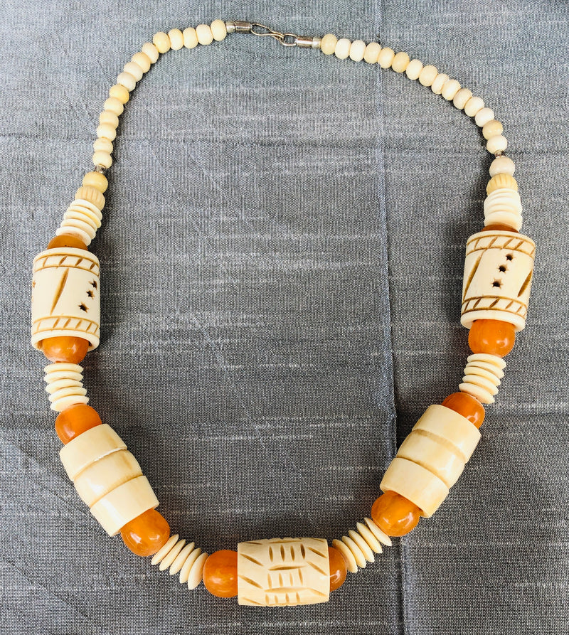 Wooden Large Costume Necklace (YN-023)