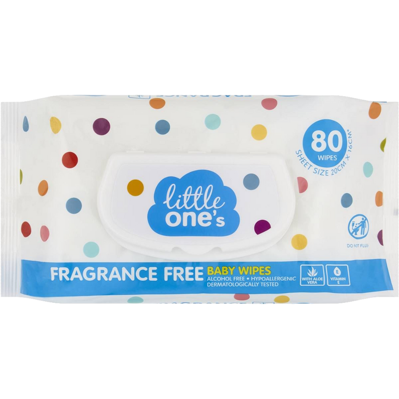 Little One's Baby Wipes 80pk