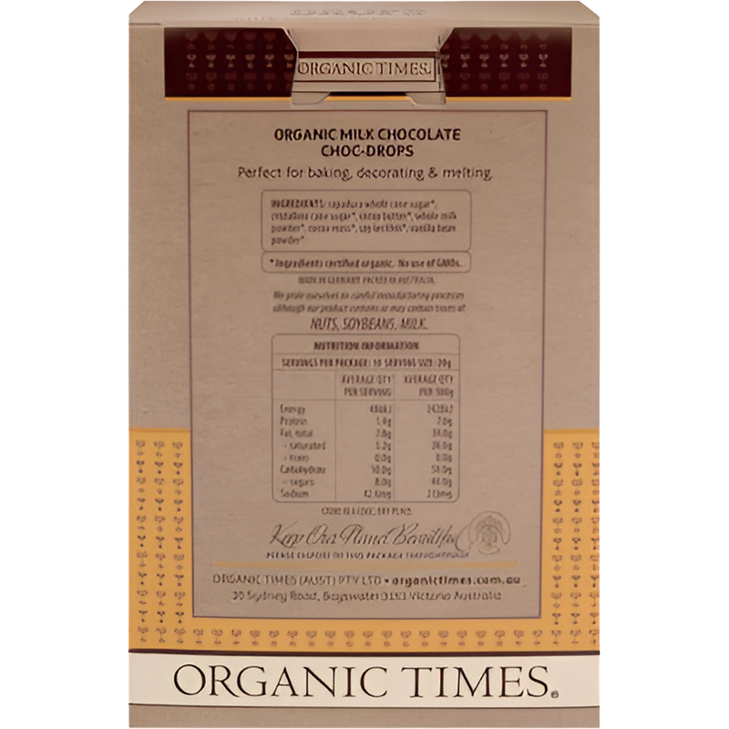 Choc Drops Milk Couverture Drops 200g
