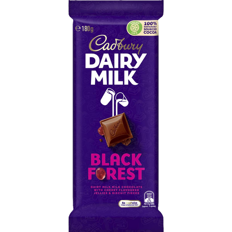 Cadbury Dairy Milk Black Forest 180g