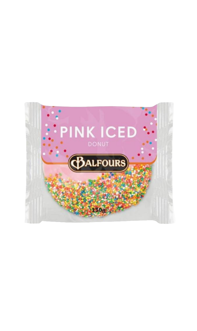 Balfours Pink Iced Donut 130g