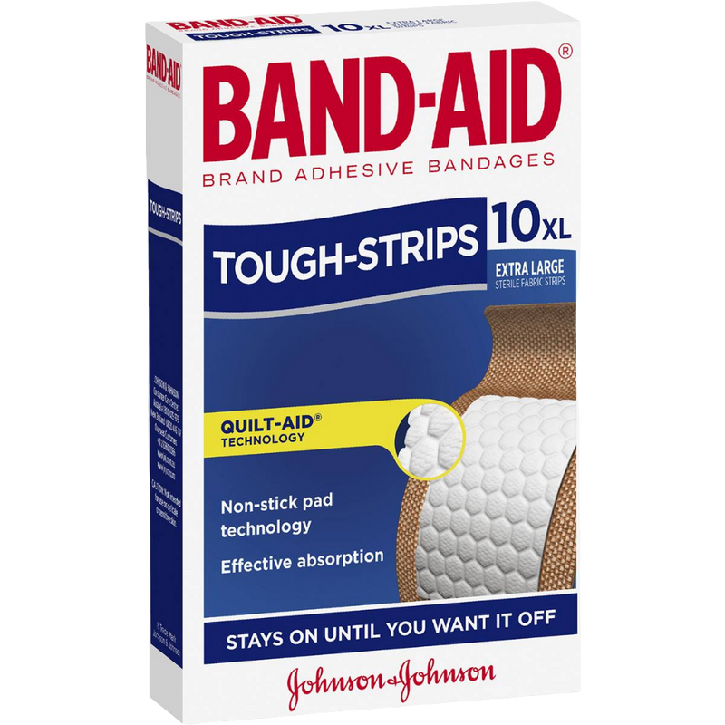 Band-Aid Tough Strips Extra Large Bandages 10pk