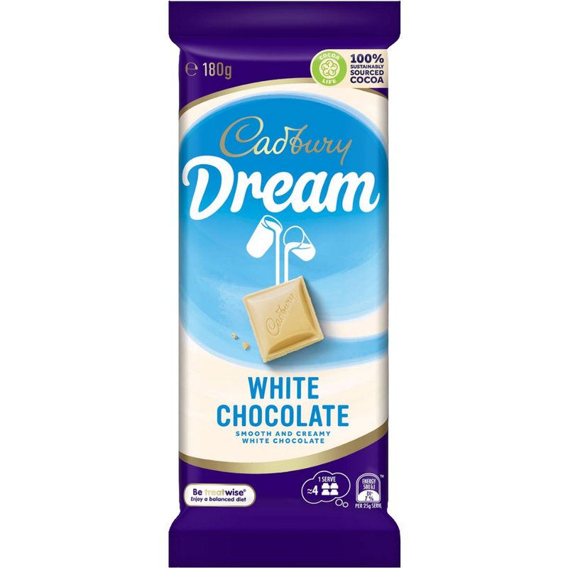 Cadbury Dream White Chocolate 180g