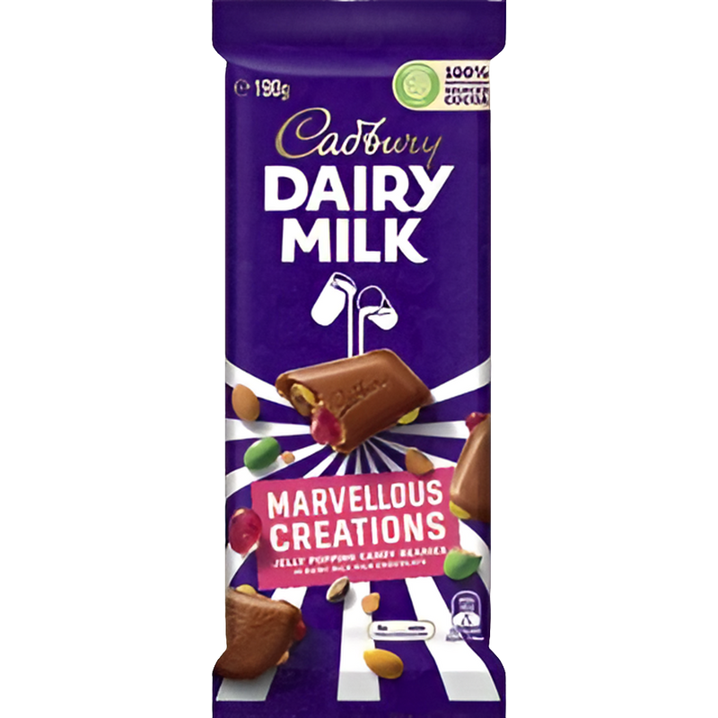 Cadbury Dairy Milk Marvellous Creations Jelly Popping Candy 190g