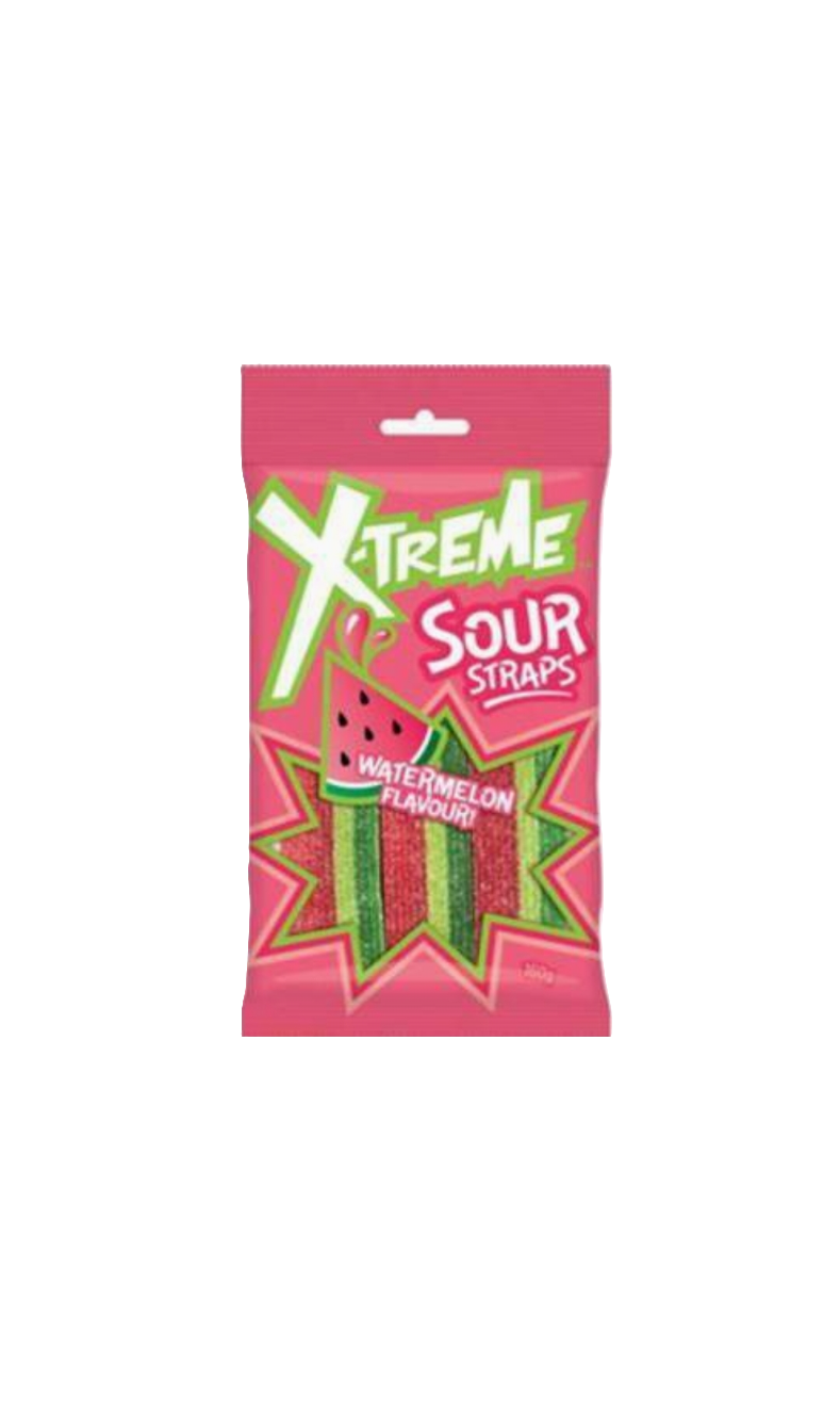 Xtreme Watermelon Sour Straps 160g