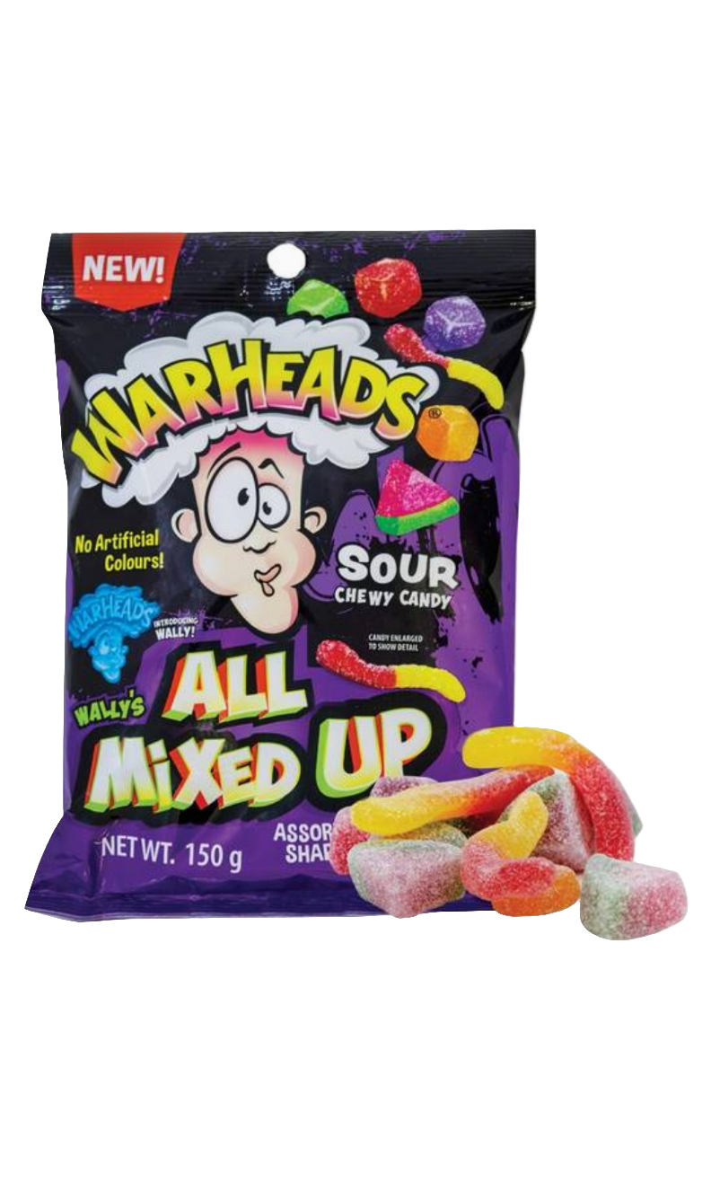 Warheads All Mixed Up Sour Chewy Candy 150g