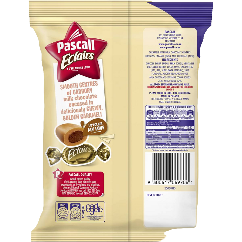 Cadbury Pascall Eclairs 160g