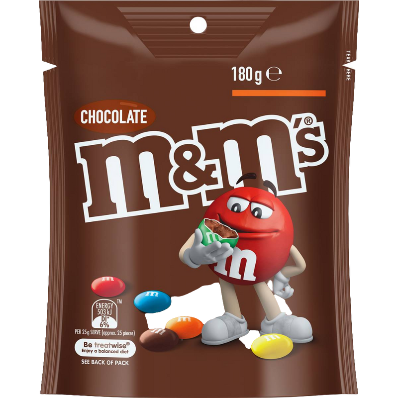 M&M's Milk Chocolate Bag 180g