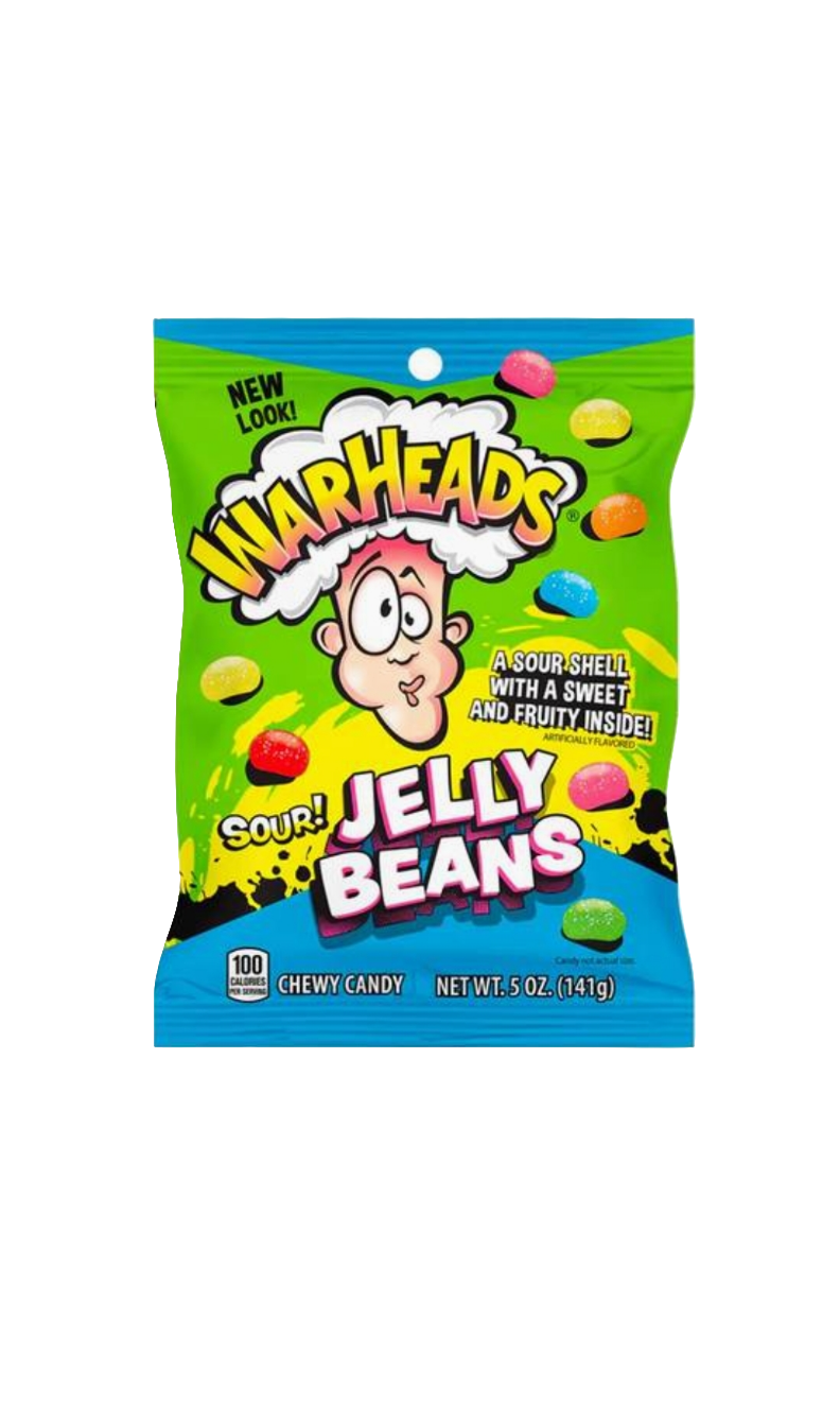 Warheads Sour Jelly Beans 150g