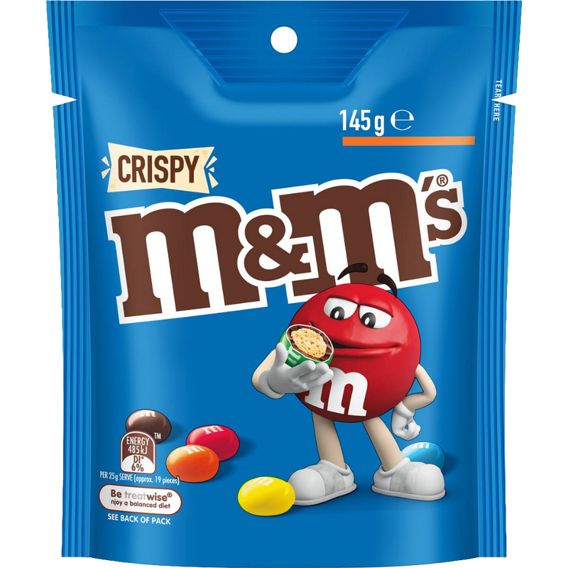 M&M's Crispy Chocolate Bag 145g