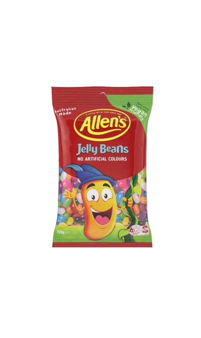 Allens Jelly Beans Lolly Bag 190g