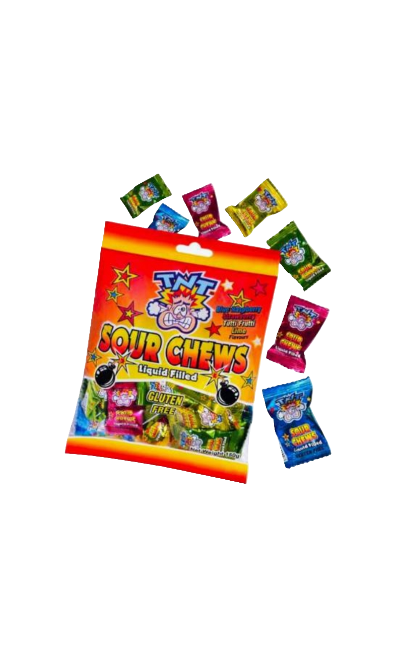 TNT Liquid Filled Sour Chews Bag 150g