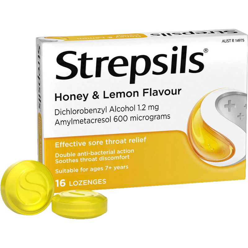 Strepsils Lozenges Honey Lemon 16pk