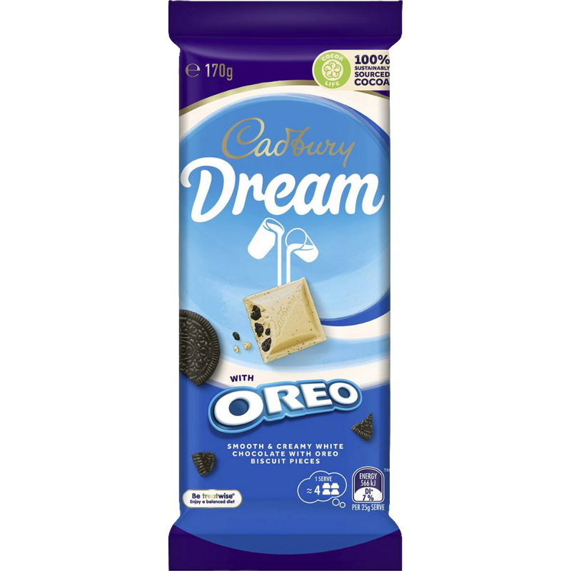 Cadbury Dream Oreo White Chocolate 170g