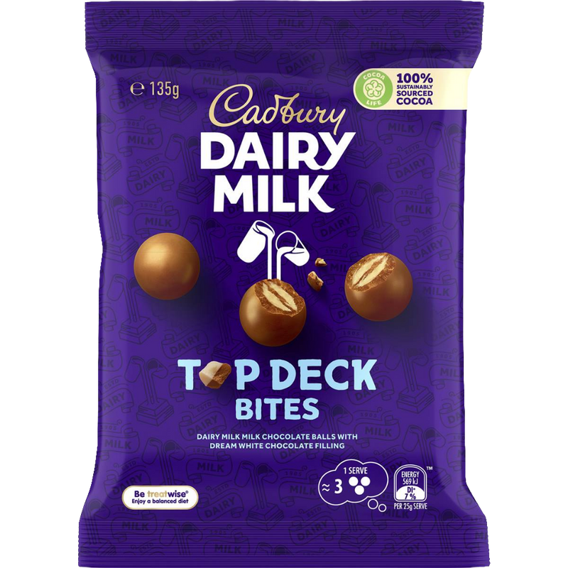 Cadbury Top Deck Bites 135g