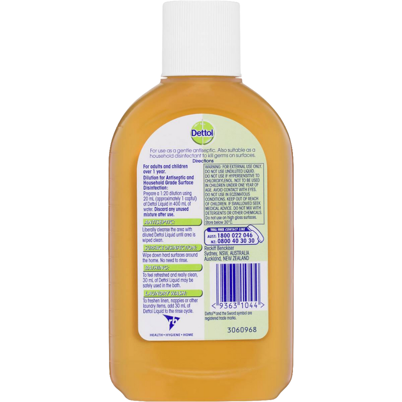 Dettol Antiseptic Antibacterial Disinfectant Liquid 250ml