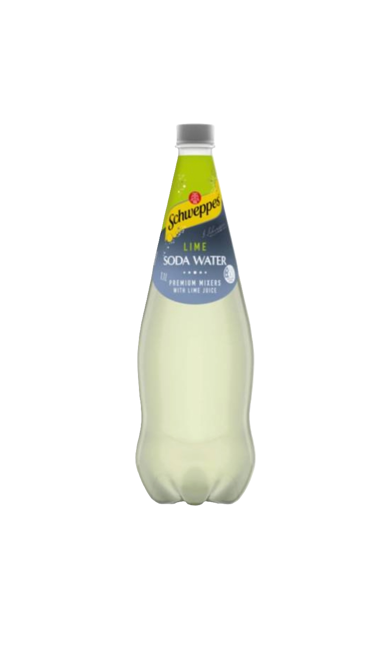 Schweppes Lime Soda Water with Lime Juice 1.1 L