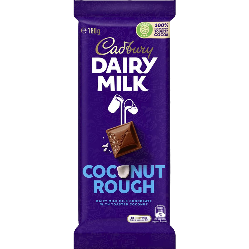 Cadbury Dairy Milk Coconut Rough 180g