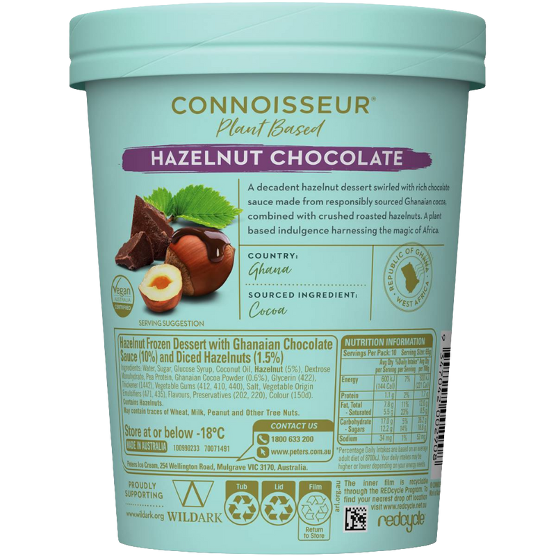 Connoisseur Plant Based Hazelnut Chocolate 1l