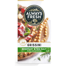 Always Fresh Grissini Crispbread Rosemary & Sea Salt 125g