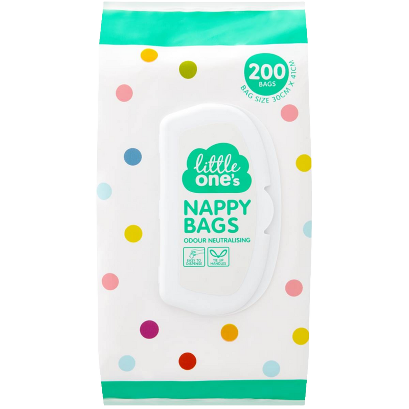 Little One's Nappy Bags Odour Neutralising 200 pack