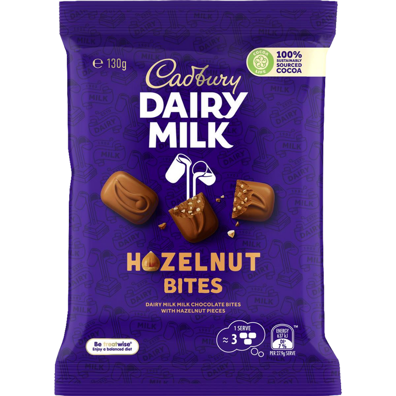 Cadbury Dairy Milk Hazelnut Bites 130g