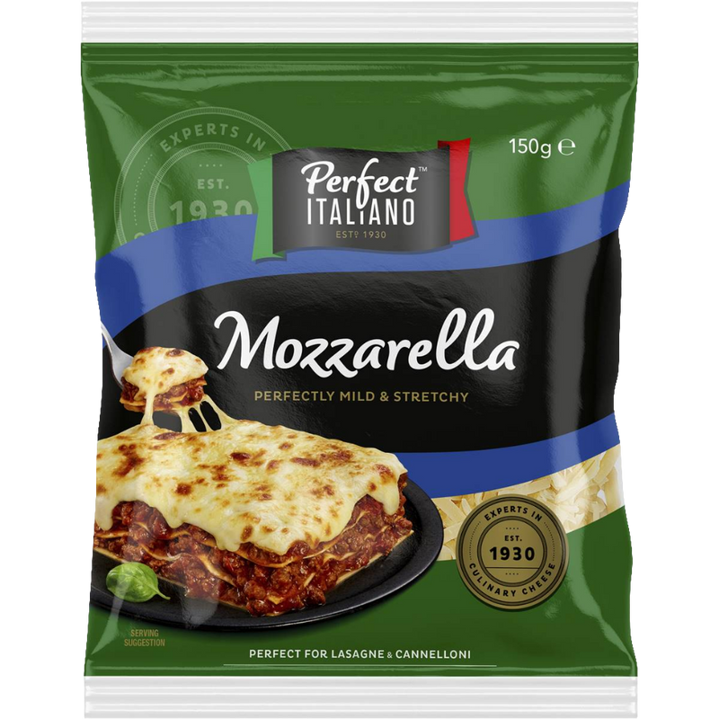 Perfect Italiano Grated Mozzarella Cheese 150g