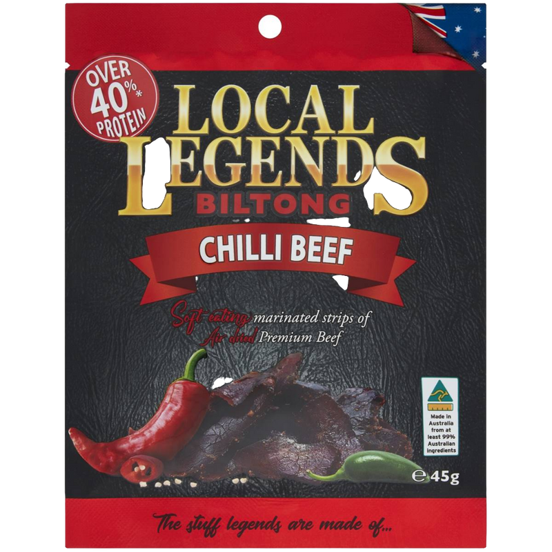 Local Legends Biltong Chilli Beef 45g