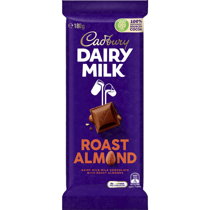 Cadbury Dairy Milk Roast Almond 180g