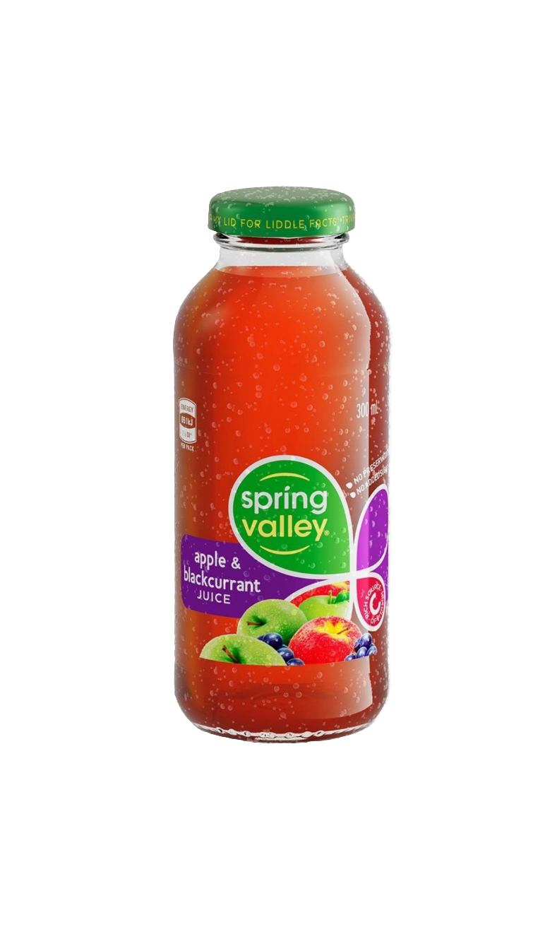 Spring Valley Apple Blackcurrant 300ml Glass Bottle