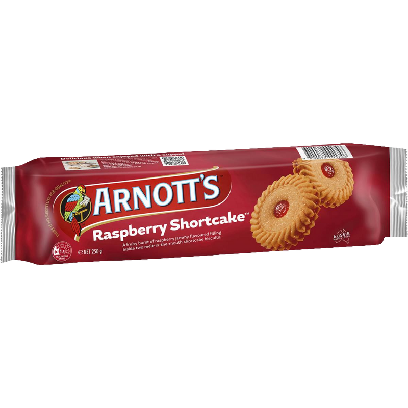 Arnott's Raspberry Shortcake 250g